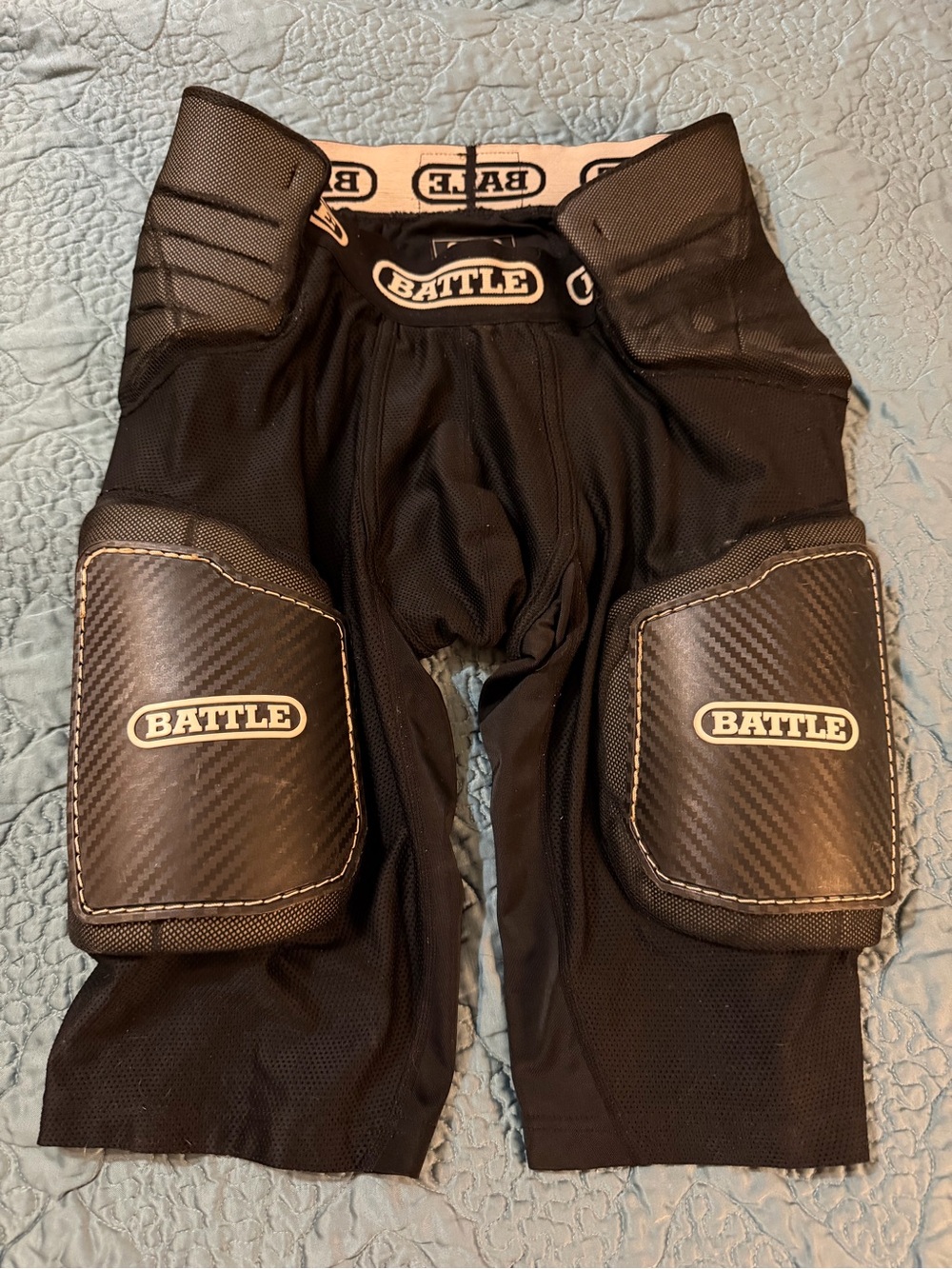 BATTLE Black Padded Hockey Girdle Shorts